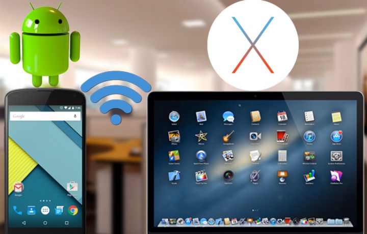 cách kết nối điện thoại android với macbook 