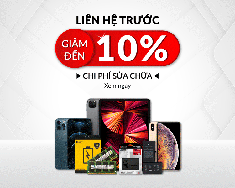 Giảm đến 10% chi phí sửa chữa cho các khách hàng đã đặt lịch trước với trung tâm
