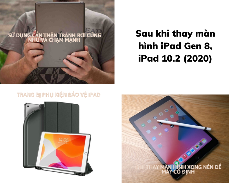 Những lưu ý sau khi thay mới màn hình iPad Gen 8