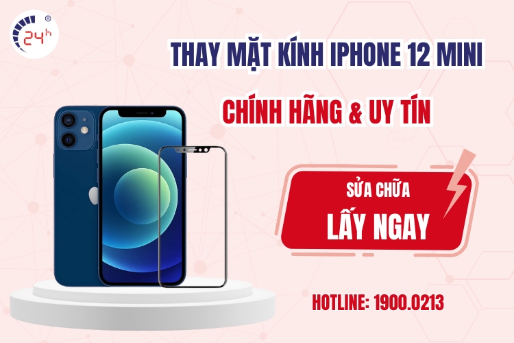 Thay mặt kính iPhone 12 Mini chính hãng