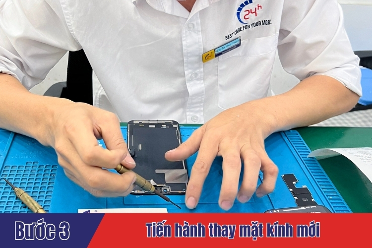 Thay mặt kính iPhone 15 Pro Max