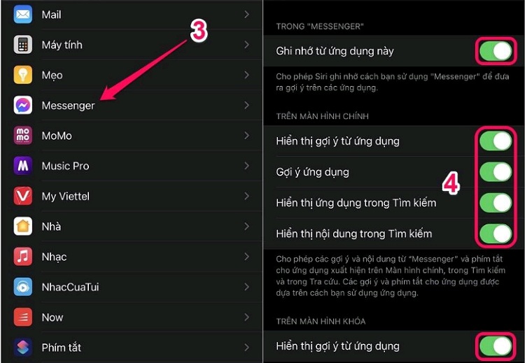 Bước tắt hết các mục trong Messenger