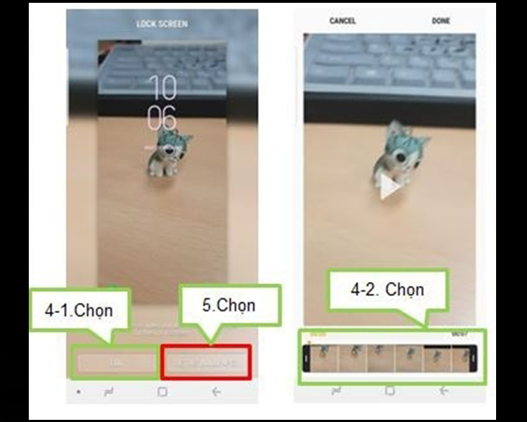 Cách cài video làm hình nền điện thoại từ Bộ sưu tập 