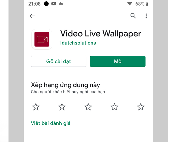 Cách cài đặt video hình nền điện thoại Samsung tải ứng dụng Video Live Wallpaper từ CH Play