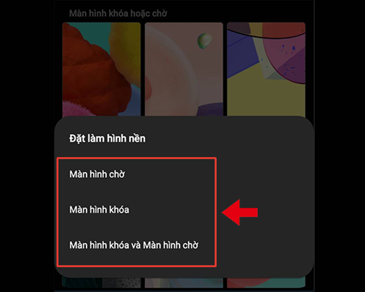 Cách đổi hình nền điện thoại bước 3
