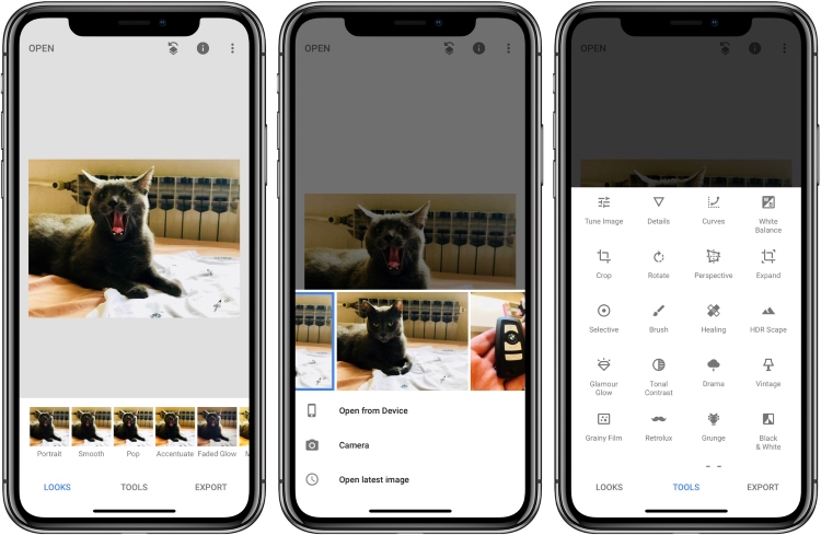 Snapseed là phần mềm chụp ảnh xóa phông đẹp cho iPhone được nhiều người yêu thích.