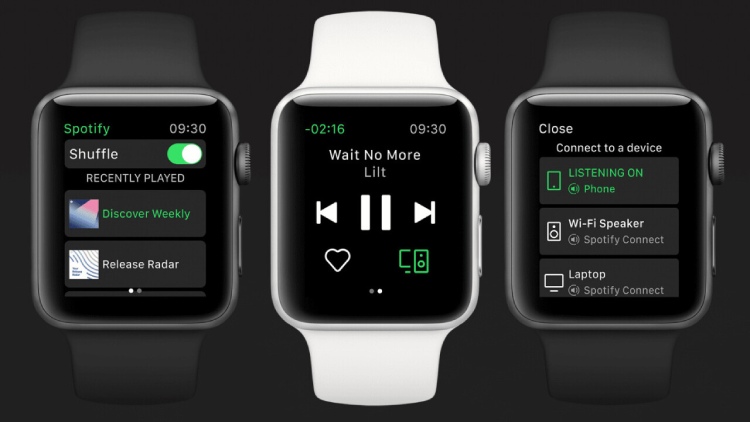 nghe nhac bang apple watch
