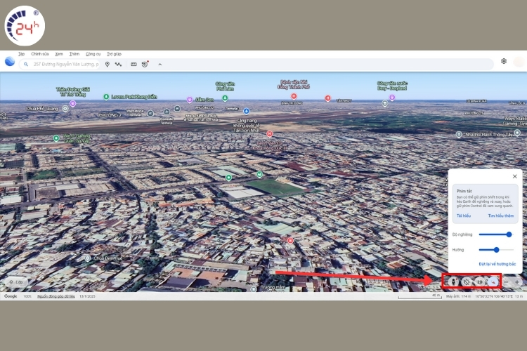 Cách quan sát để xem lại nhà cũ 5 năm trước bằng Google Earth