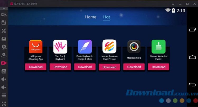 KoPlayer là phần mềm giả lập android macos
