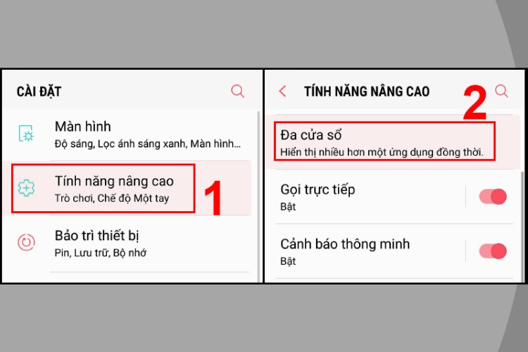 b1 cách chia đôi màn hình trên Note10 
