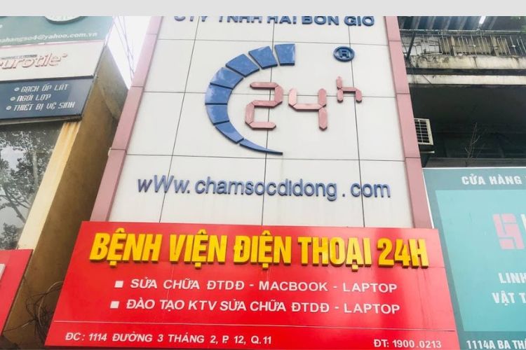 bệnh viện điện thoại laptop 24h