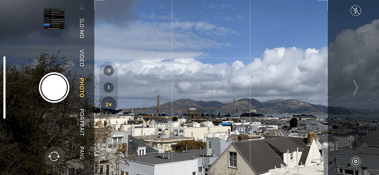 bật lưới camera iPhone 11 Pro Max