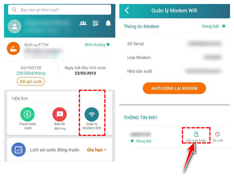 cách đổi mật khẩu WiFi