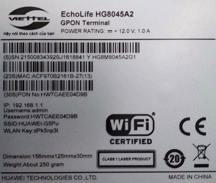cách đổi mật khẩu WiFi