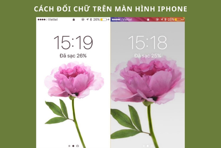 cach doi mau chu tren man hinh iphone