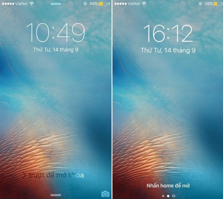 cach doi mau chu tren man hinh iphone
