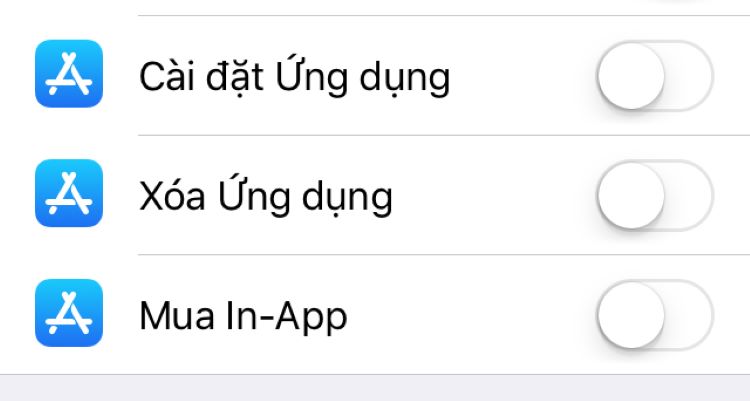 Cài đặt lại ứng dụng