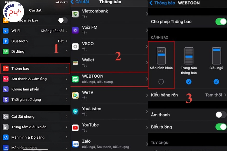 Cách ẩn thông báo của ứng dụng đã tải trên màn hình khóa iPhone