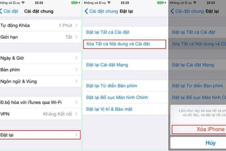 Cuộn xuống dưới và chạm vào Chuyển hoặc Đặt lại Cài đặt để tiếp tục