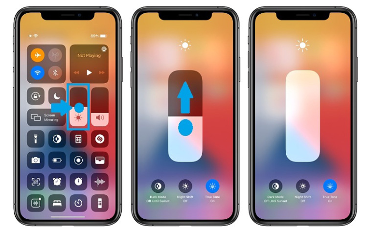 khắc phục lỗi màn hình iPhone 11 bị tối màu 