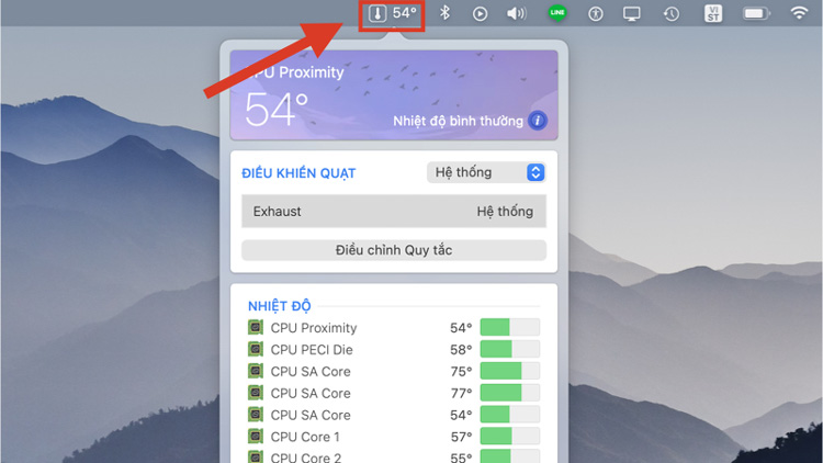 Cách kiểm tra nhiệt độ MacBook 