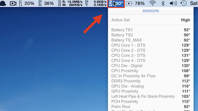 Cách kiểm tra nhiệt độ MacBook đơn giản 