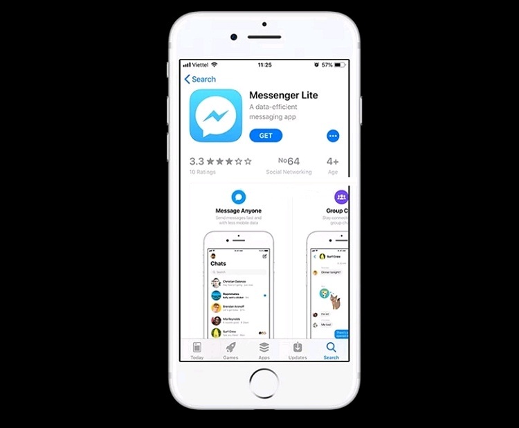 Cách tải Messenger Lite cho iPhone đã trở nên dễ dàng hơn với nhiều vùng quốc gia khác ngoài Thổ Nhĩ Kỳ