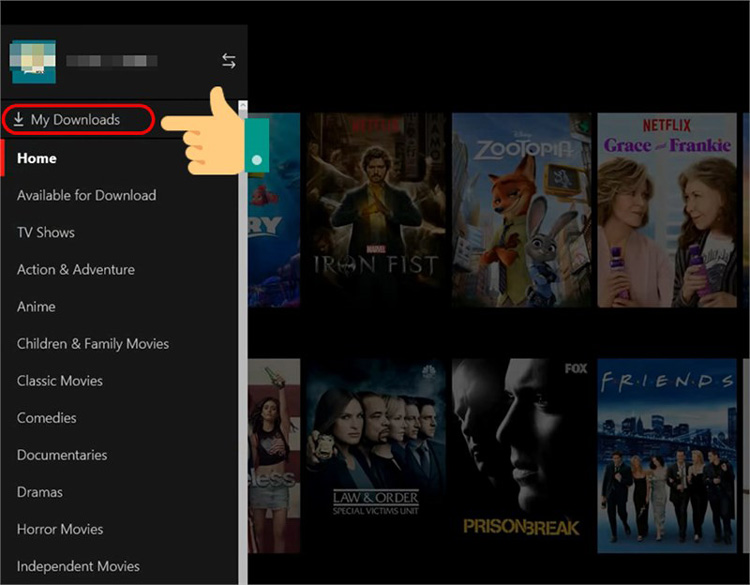 Cách tải phim trên Netflix về máy tính