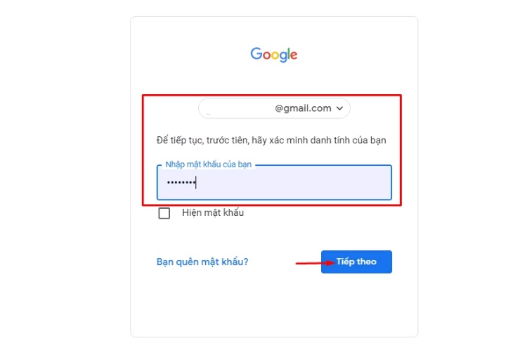 Bạn sẽ nhận được yêu cầu đăng nhập lại tài khoản trên máy tính