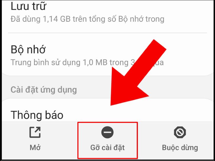 Gỡ, bỏ một số ứng dụng không cần thiết 