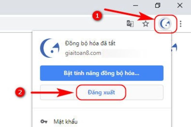 Nhấn vào tiện ích đồng hồ ở dưới cùng bên phải màn hình để tiến hành đăng xuất