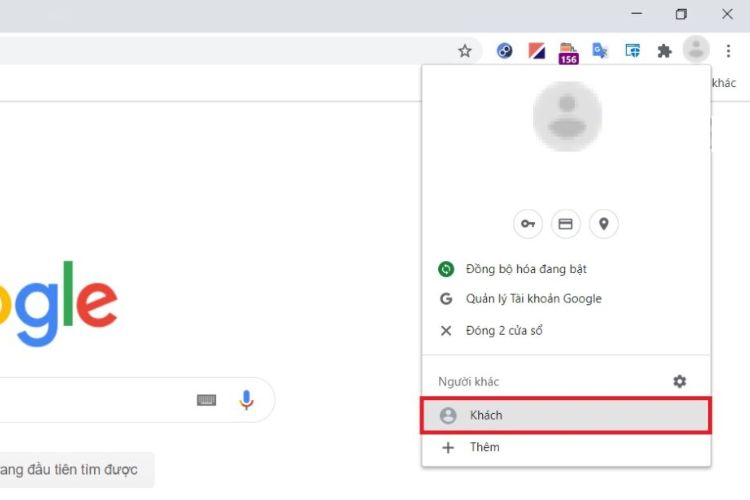 Nhấn vào Duyệt với tư cách khách để thiết lập chế độ Khách trên Chromebook