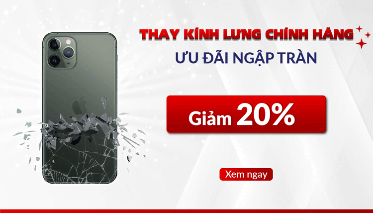 Khách hàng không nên bỏ lỡ dịch vụ thay kính lưng iPhone tại trung tâm
