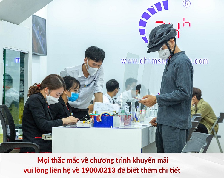 Khách hàng có thể liên hệ trước với trung tâm qua 1900.0213