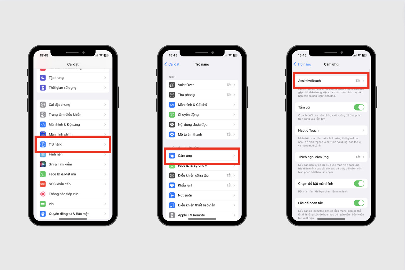 Chụp màn hình iPhone 11 Pro Max bằng nút Home ảo
