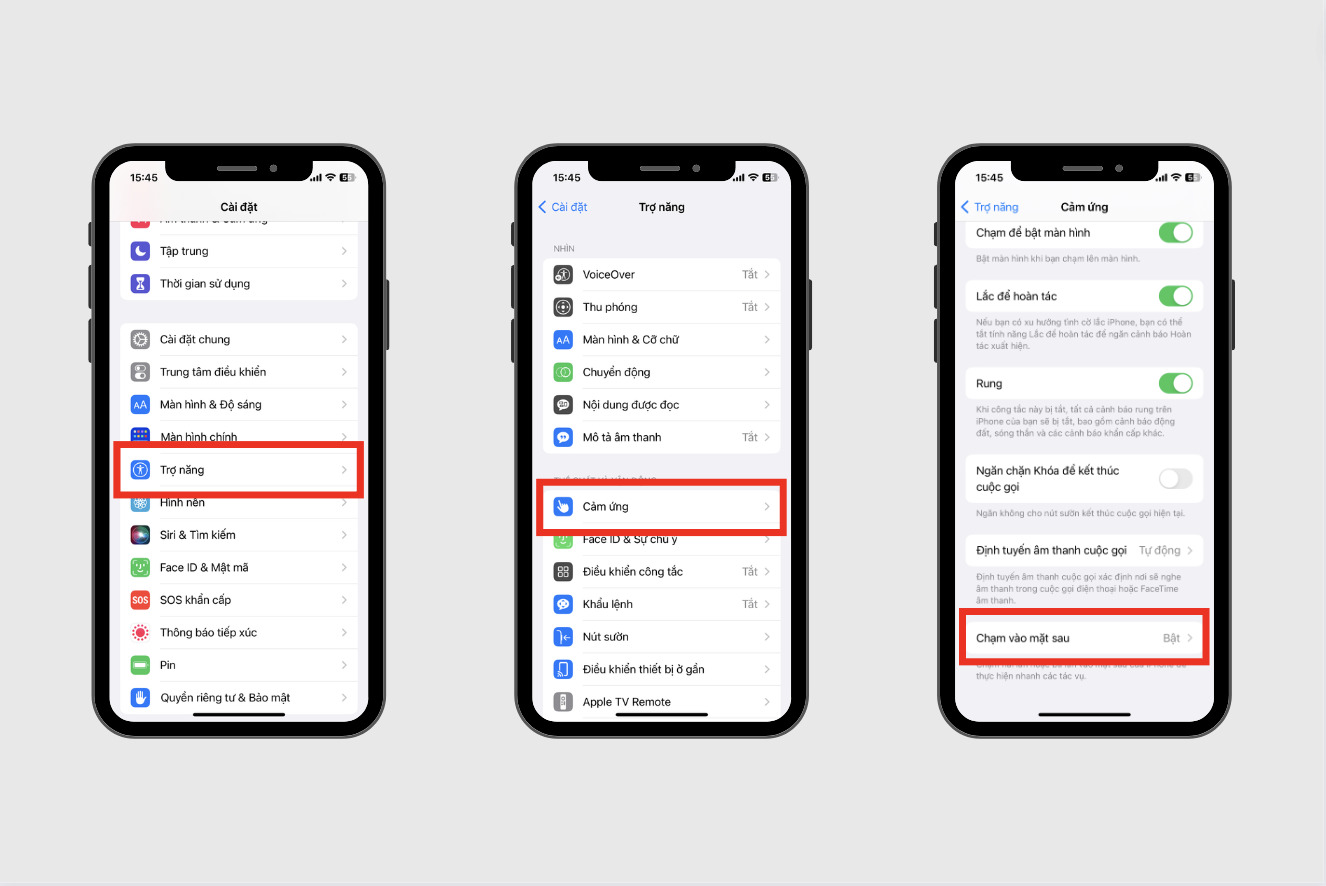Chụp màn hình iPhone 11 Pro Max bằng cách chạm 2 lần vào mặt lưng