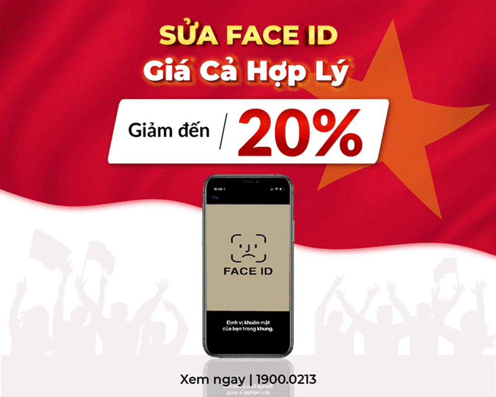 Trung tâm giảm đến 20% chi phí sửa lỗi Face ID