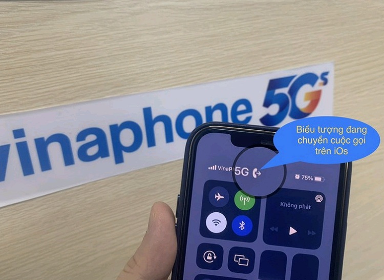 Biểu tượng thể hiện tính năng chuyển hướng cuộc gọi đã được kích hoạt