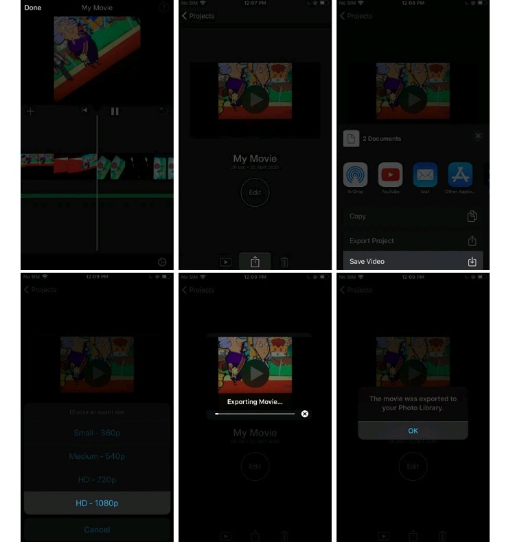 Lưu video sau khi bạn đã chèn nhạc
