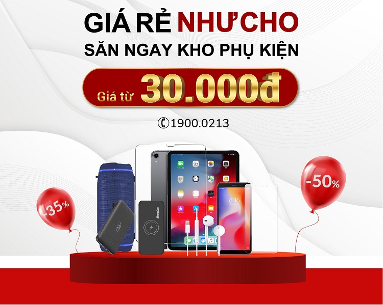 Giá phụ kiện được điều chỉnh đáng kể