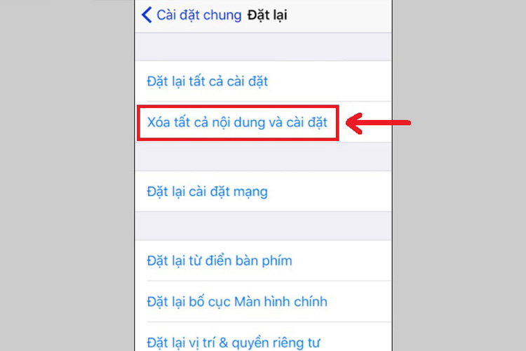  Khôi phục cài đặt gốc iPhone mới