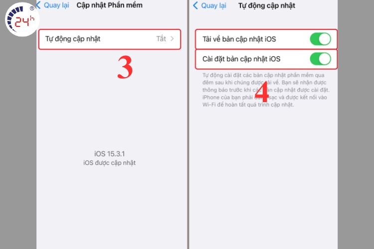 Cập nhật iOS mới nhất bước 2