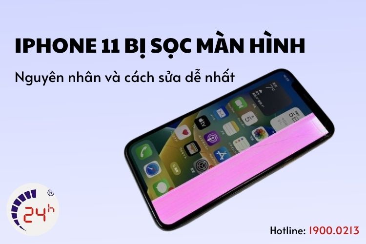 Lỗi màn hình iPhone 11 bị sọc