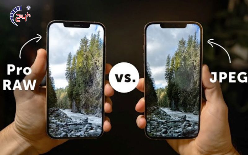 Để ảnh raw cho camera trước iphone 14 pro max 