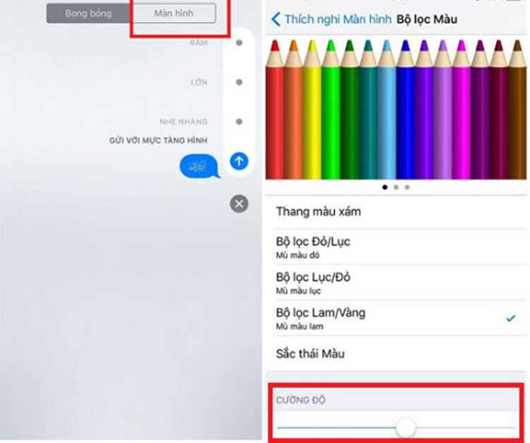 màn hình iPhone 11 Pro Max bị vàng