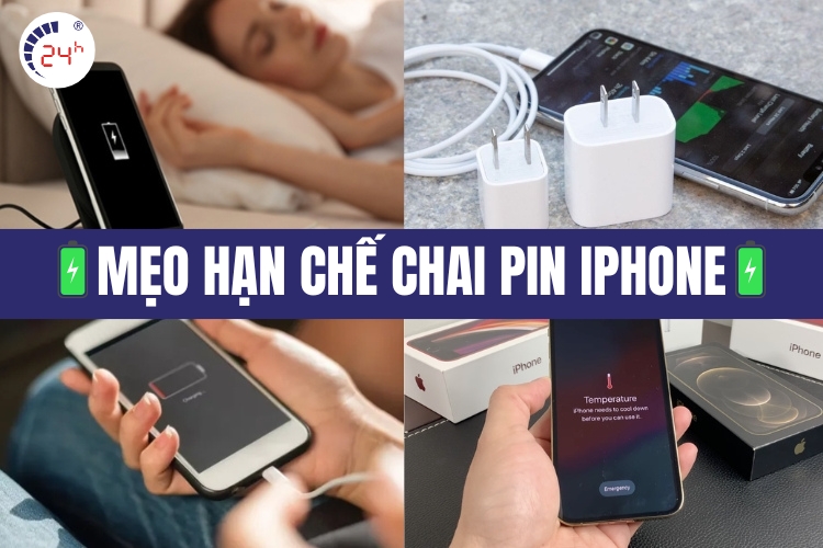 Cách hạn chế chai pin iPhone