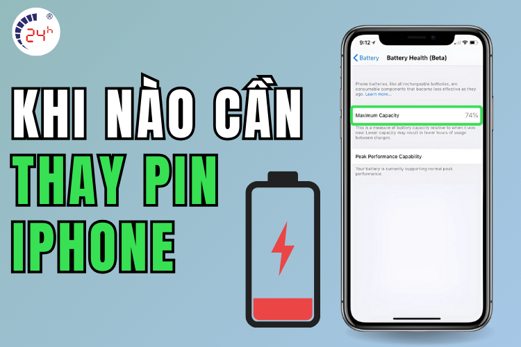 khi nào nên thay pin iphone