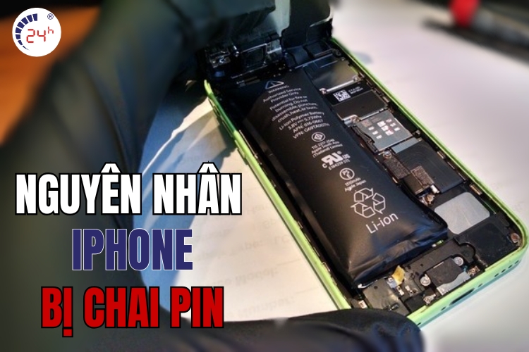 Nguyên nhân iPhone bị chai pin