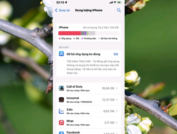 Kiểm tra dung lượng là việc cần thiết nếu bạn muốn tải ứng dụng từ App Store dễ dàng