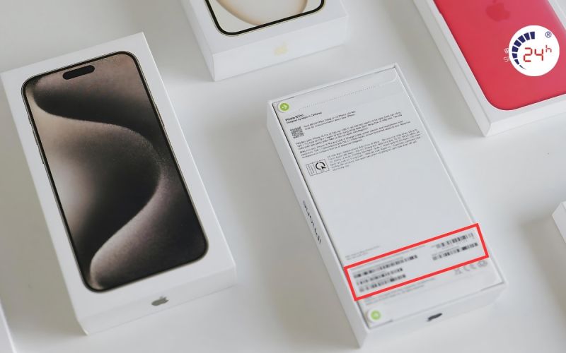 Cách kiểm tra số serial trên vỏ hộp điện thoại